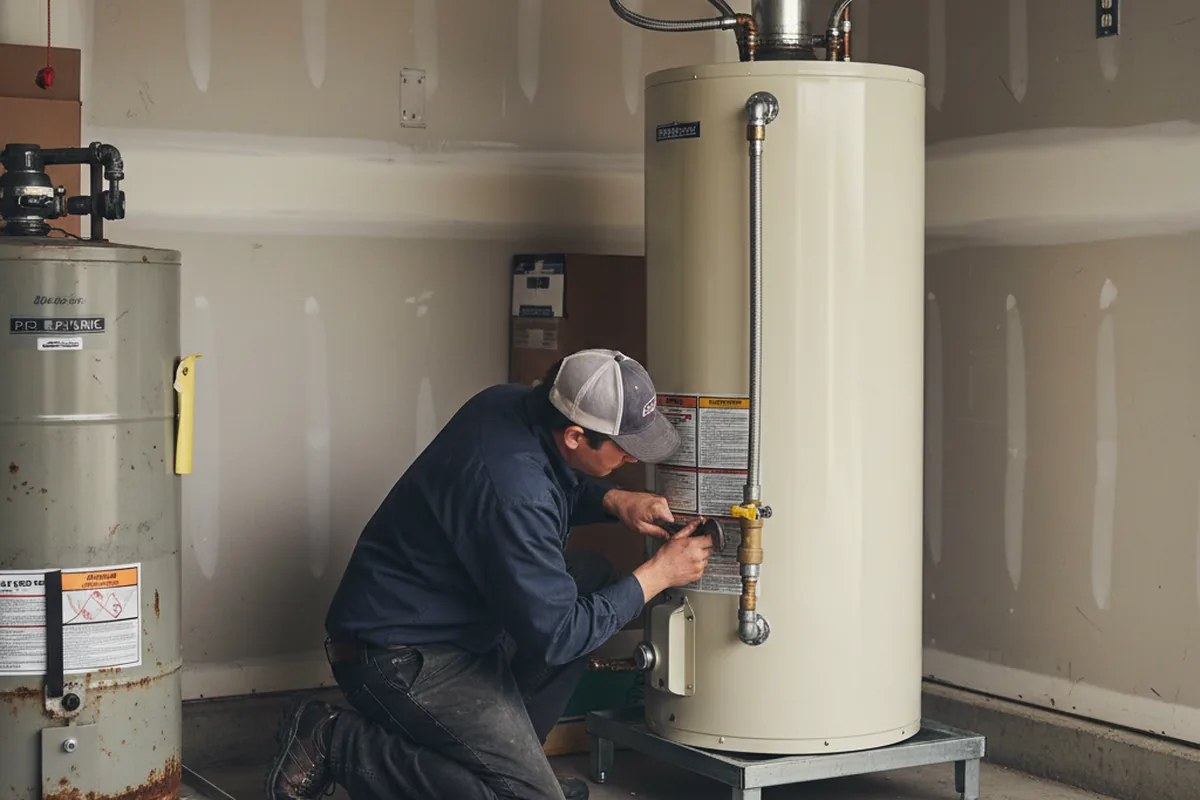 Water heater and shutoff valve replacement in Golden Meadow